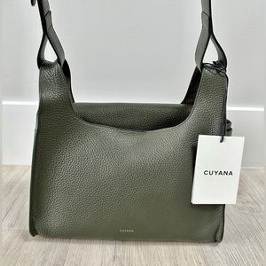CUYANA- Double Loop Bag- Medium Dark Olive